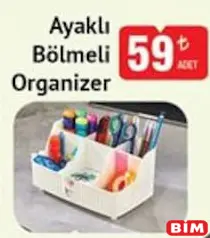 AYAKLI BÖLMELİ ORGANİZER